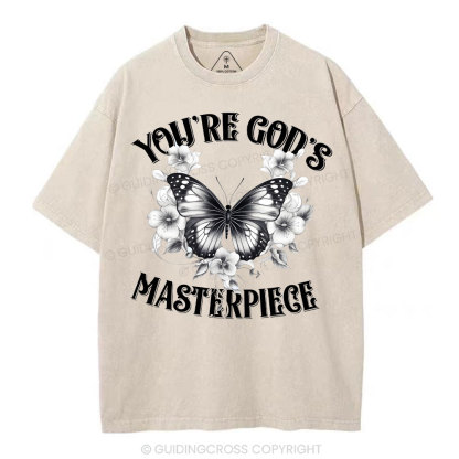 You're God's Masterpieces Christian Washed T-Shirt