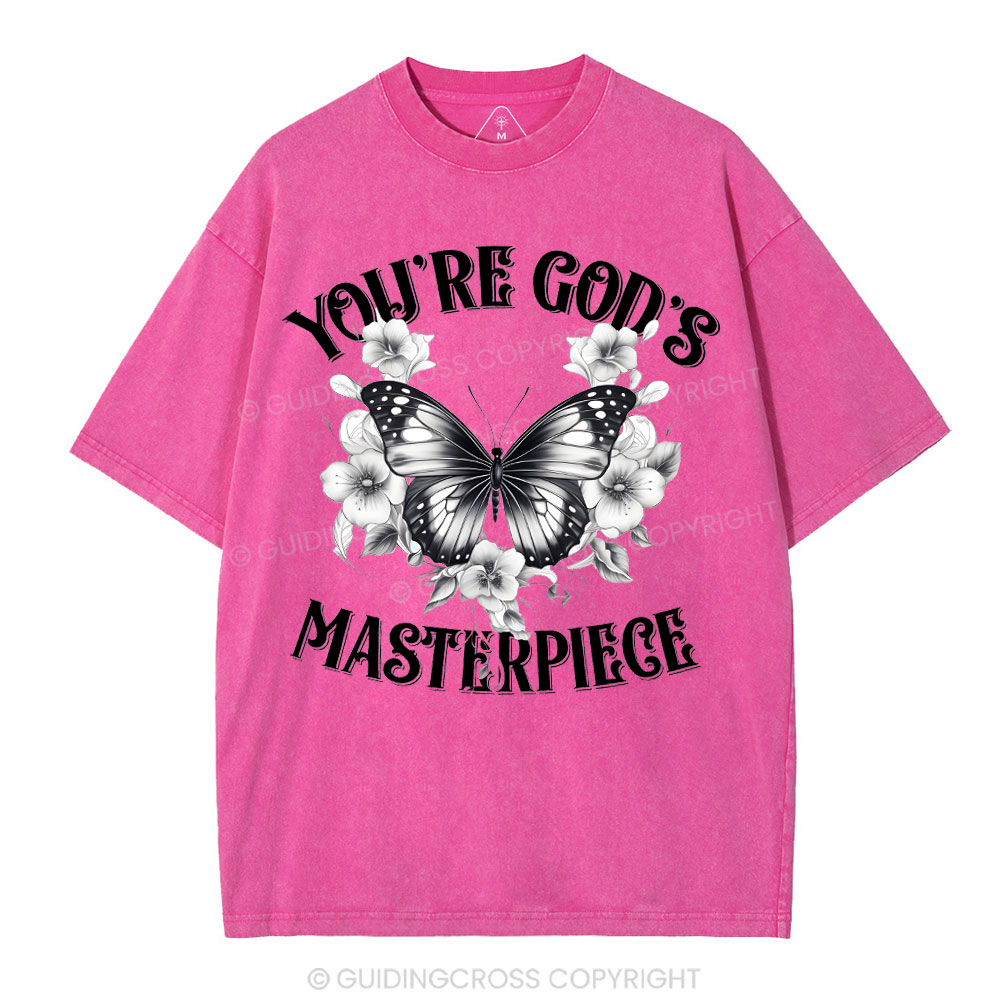 You're God's Masterpieces Christian Washed T-Shirt