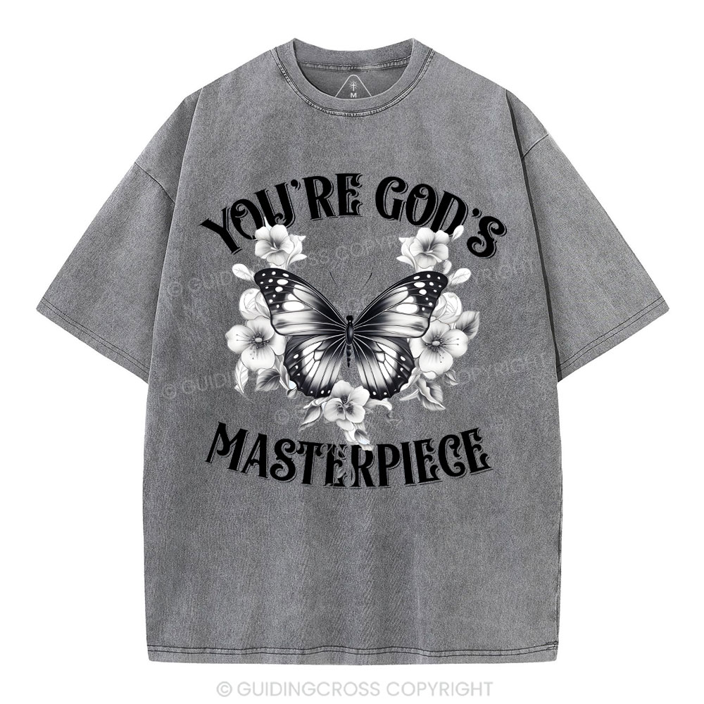 You're God's Masterpieces Christian Washed T-Shirt