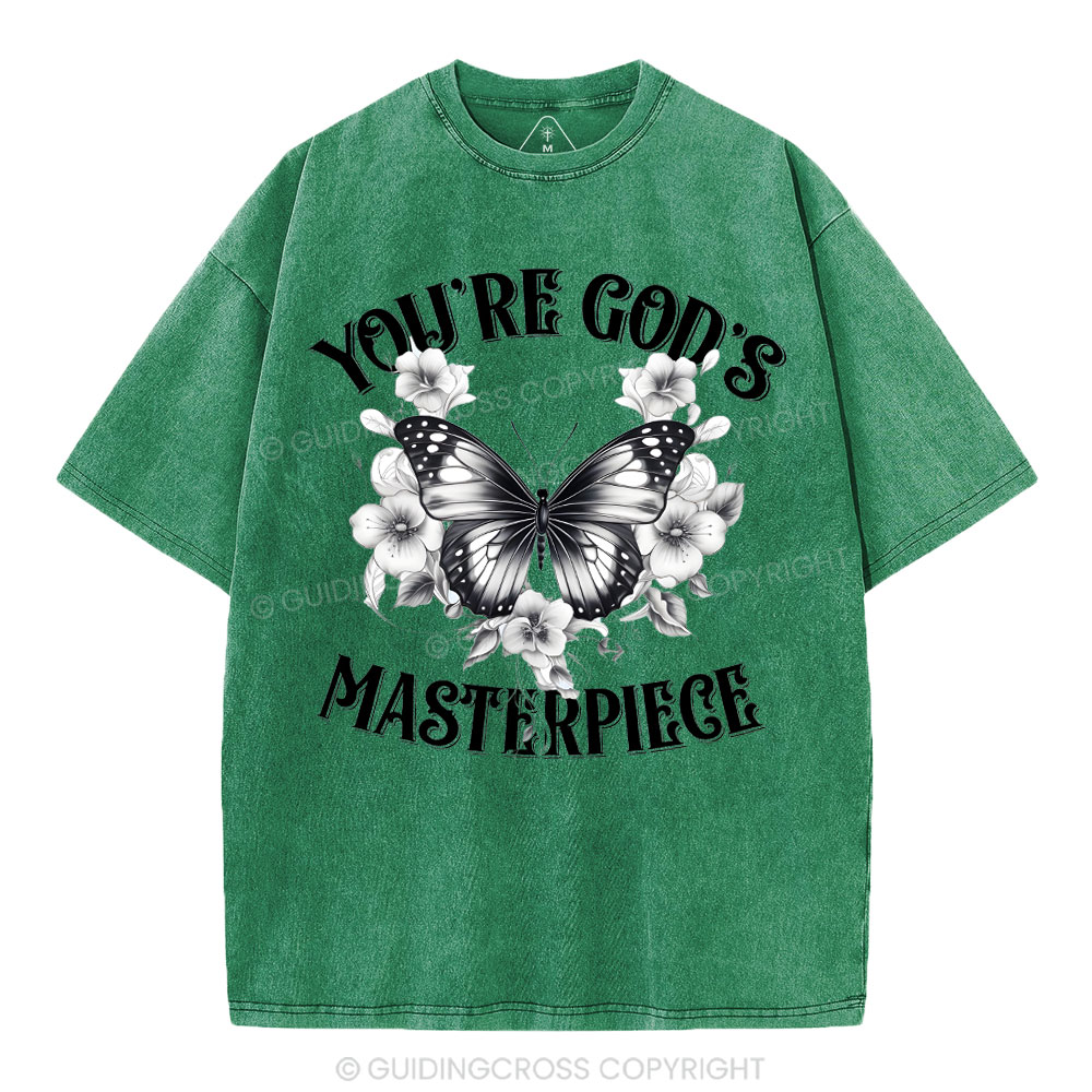 You're God's Masterpieces Christian Washed T-Shirt