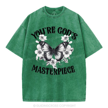You're God's Masterpieces Christian Washed T-Shirt