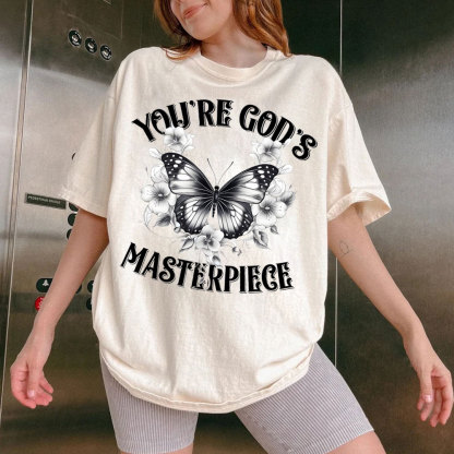 You're God's Masterpieces Christian Washed T-Shirt