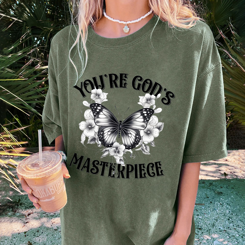 You're God's Masterpieces Christian Washed T-Shirt