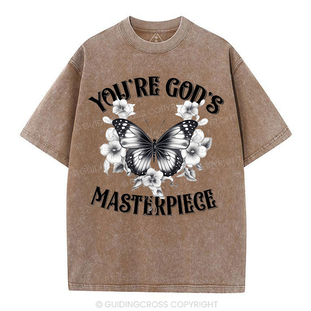 You're God's Masterpieces Christian Washed T-Shirt