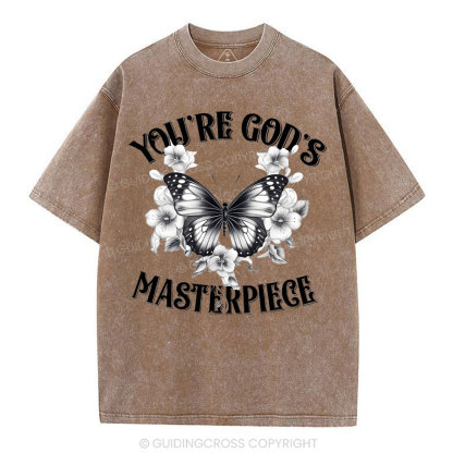 You're God's Masterpieces Christian Washed T-Shirt