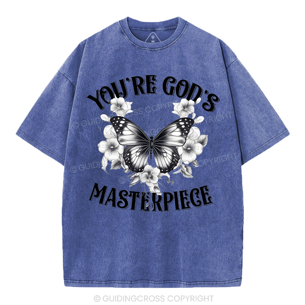You're God's Masterpieces Christian Washed T-Shirt
