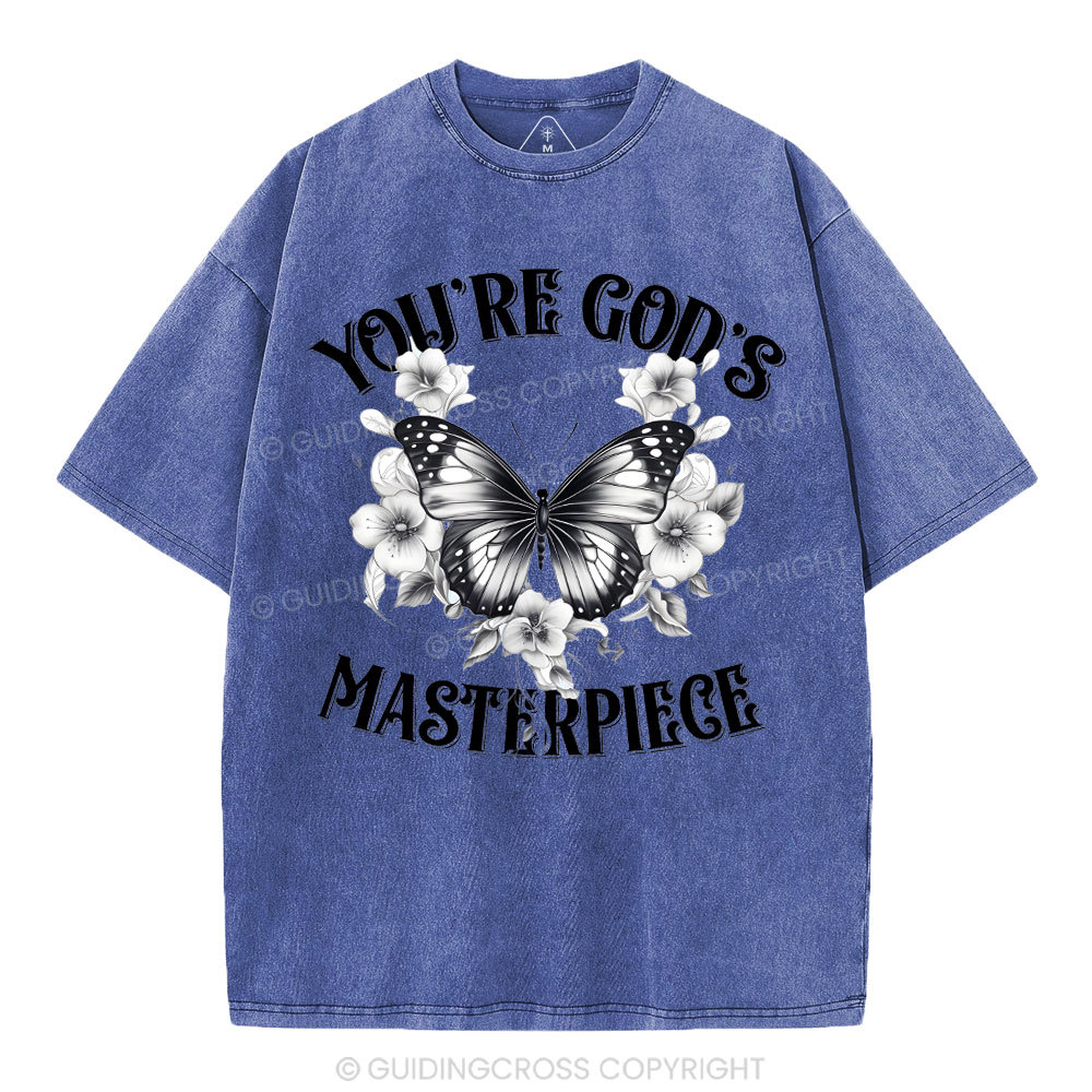 You're God's Masterpieces Christian Washed T-Shirt