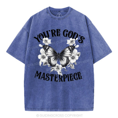 You're God's Masterpieces Christian Washed T-Shirt