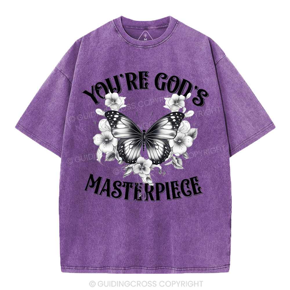 You're God's Masterpieces Christian Washed T-Shirt