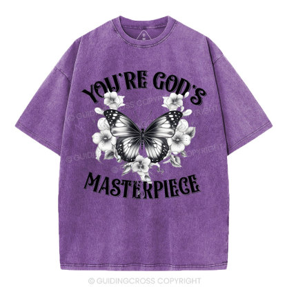 You're God's Masterpieces Christian Washed T-Shirt