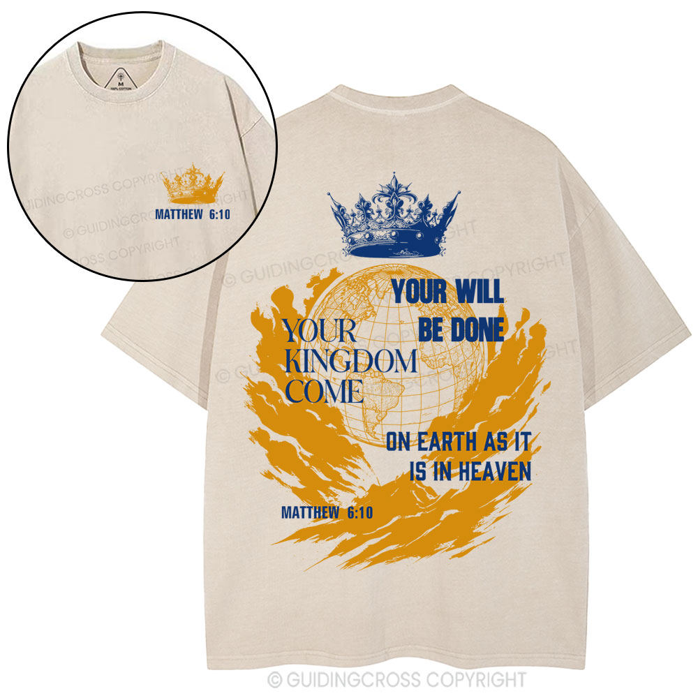 Your Kingdom Come Christian Washed T-Shirt