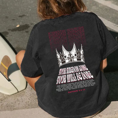 Your Kingdom Come Christian Washed T-Shirt