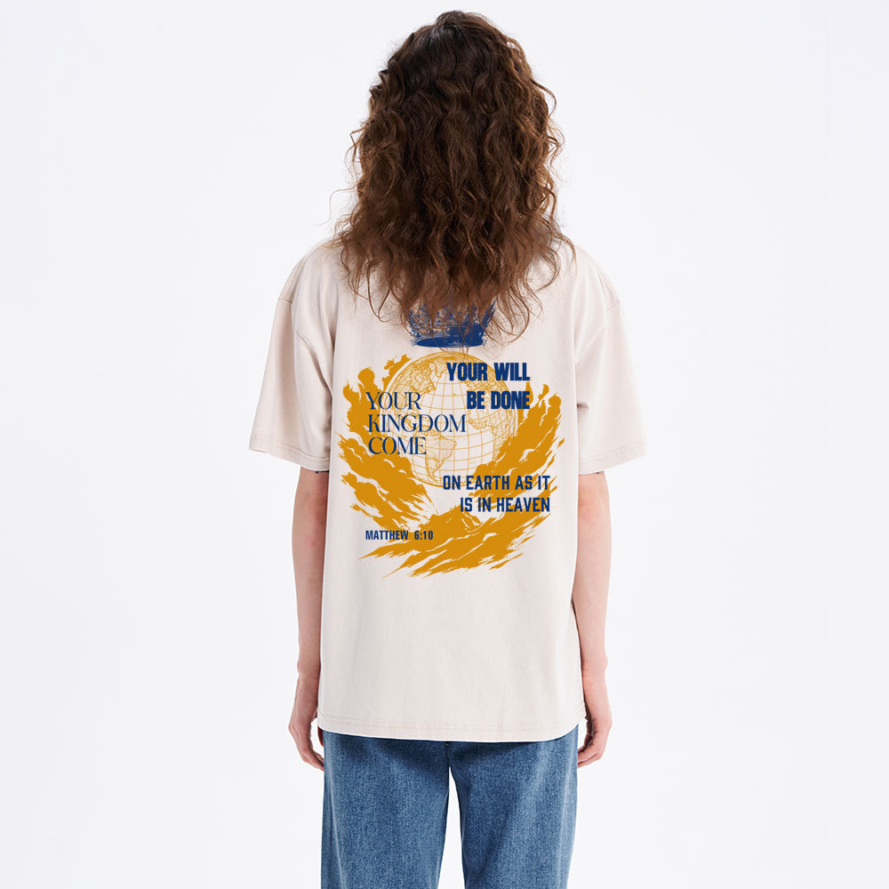 Your Kingdom Come Christian Washed T-Shirt