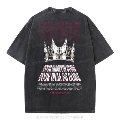 Your Kingdom Come Christian Washed T-Shirt