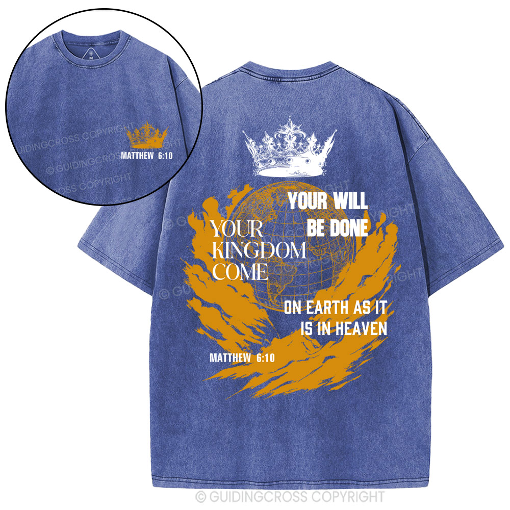 Your Kingdom Come Christian Washed T-Shirt