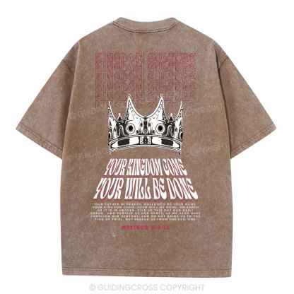 Your Kingdom Come Christian Washed T-Shirt