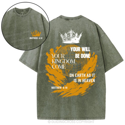 Your Kingdom Come Christian Washed T-Shirt