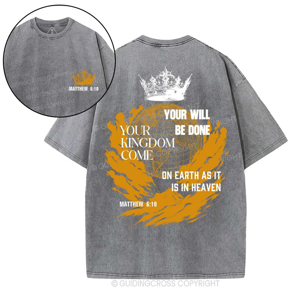 Your Kingdom Come Christian Washed T-Shirt
