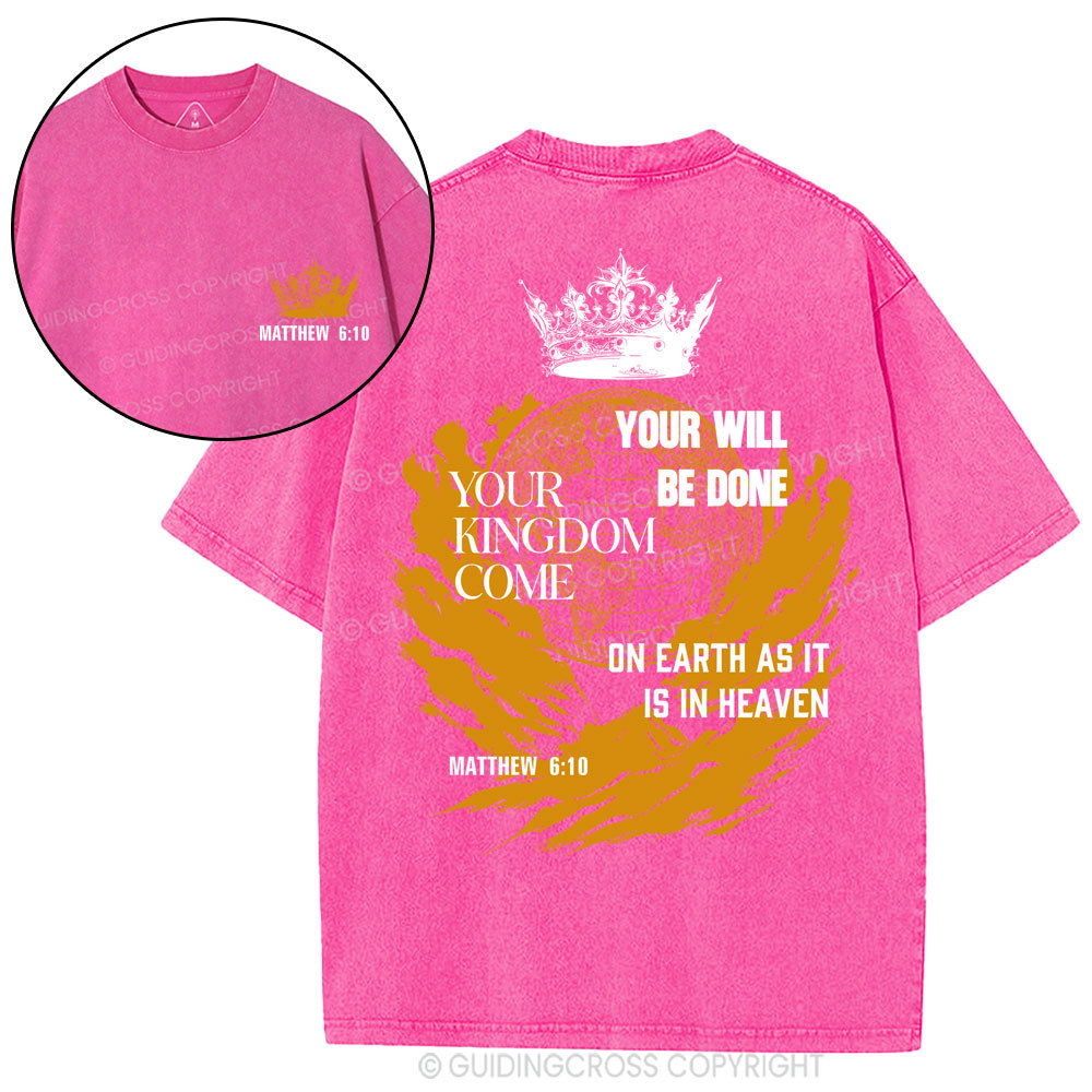 Your Kingdom Come Christian Washed T-Shirt