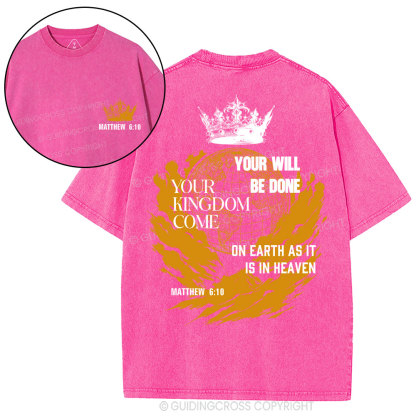 Your Kingdom Come Christian Washed T-Shirt