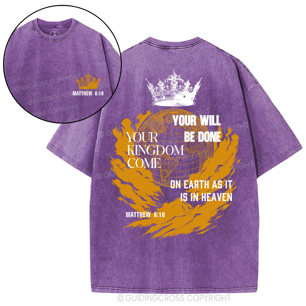Your Kingdom Come Christian Washed T-Shirt