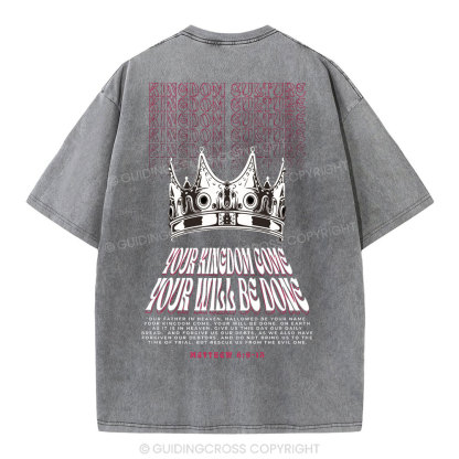 Your Kingdom Come Christian Washed T-Shirt