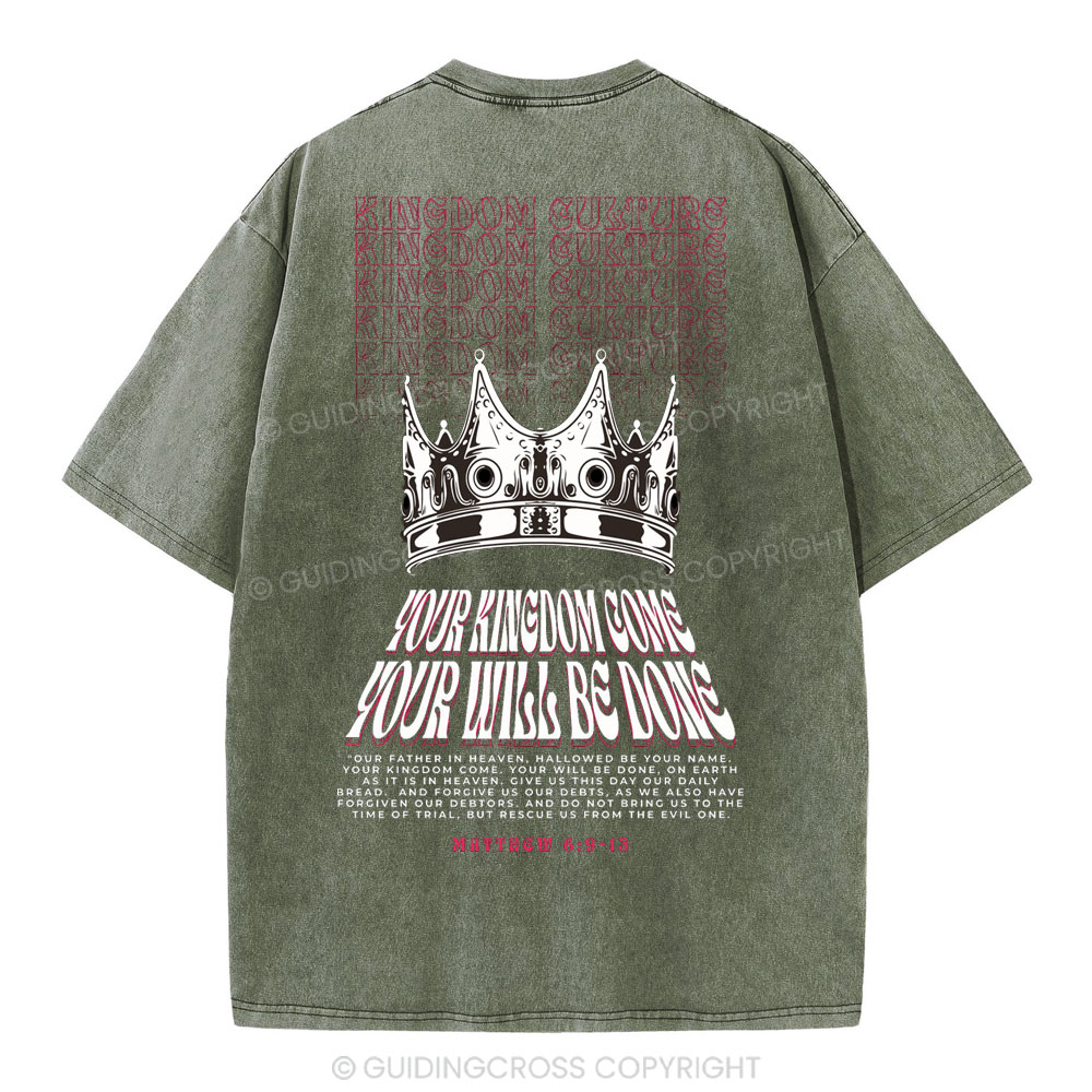 Your Kingdom Come Christian Washed T-Shirt