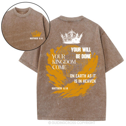 Your Kingdom Come Christian Washed T-Shirt