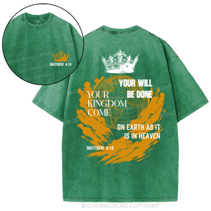 Your Kingdom Come Christian Washed T-Shirt