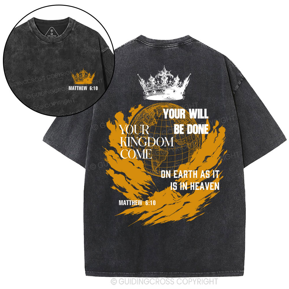 Your Kingdom Come Christian Washed T-Shirt