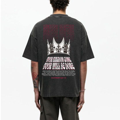 Your Kingdom Come Christian Washed T-Shirt