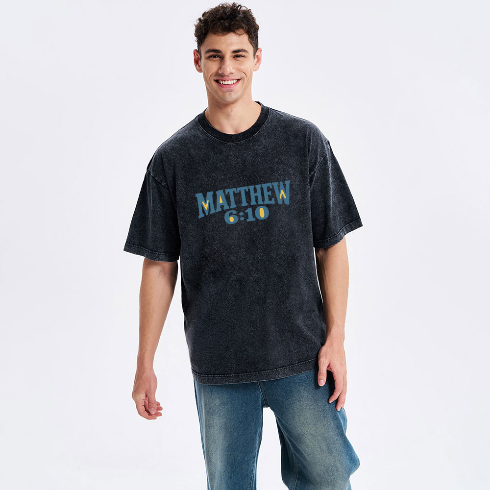 Your Kingdom Come You Will Be Done Chistian Washed T-Shirt