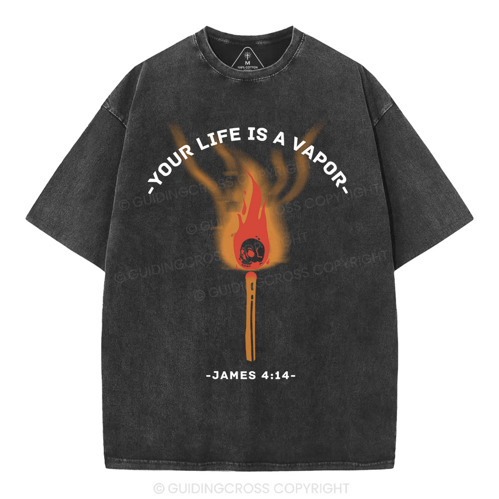 Your Life Is A Vapor Christian Washed T-Shirt