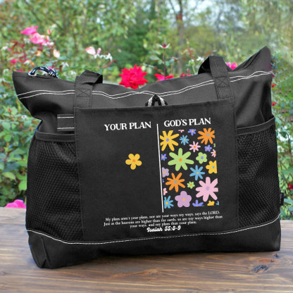 Your Plan And God's Plan Christian Tote Bag 