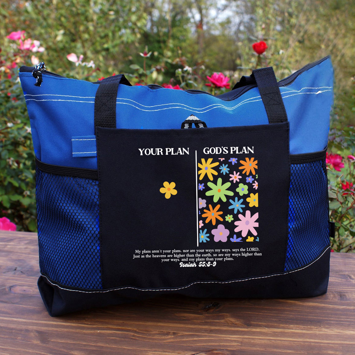 Your Plan And God's Plan Christian Tote Bag 