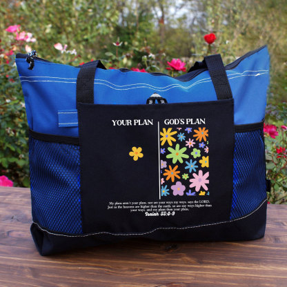 Your Plan And God's Plan Christian Tote Bag 
