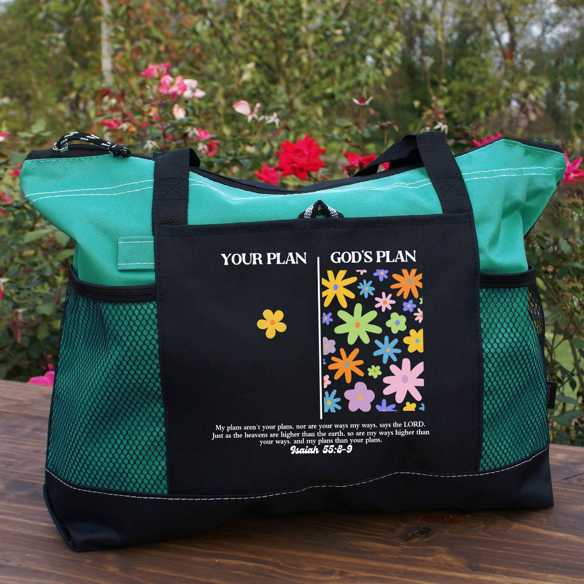 Your Plan And God's Plan Christian Tote Bag 