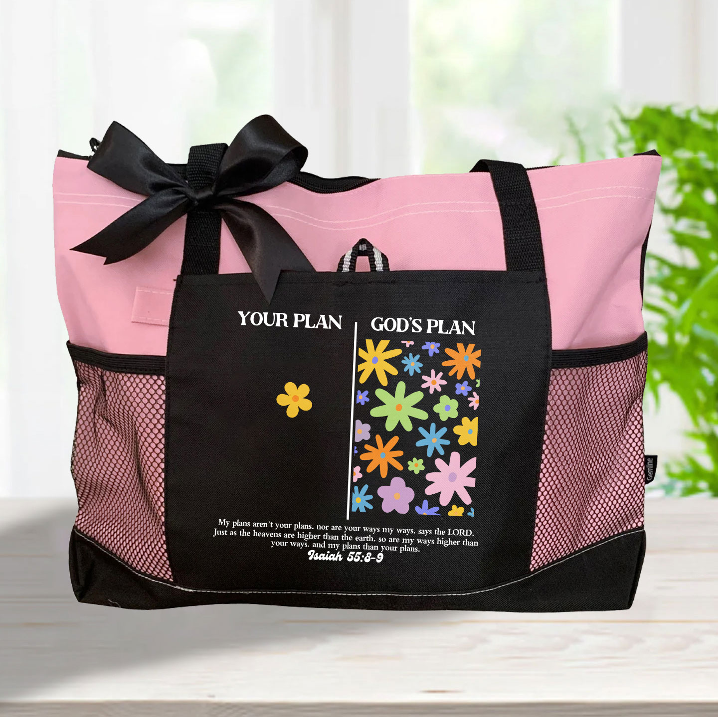Your Plan And God's Plan Christian Tote Bag 