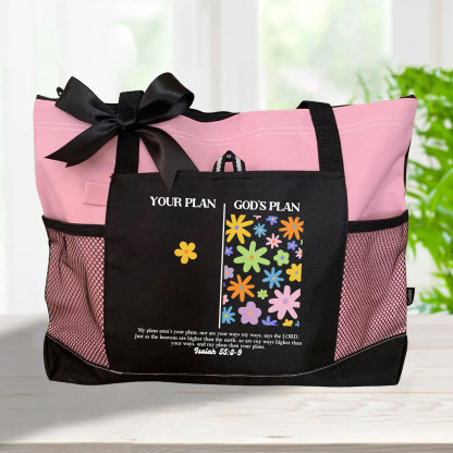 Your Plan And God's Plan Christian Tote Bag 