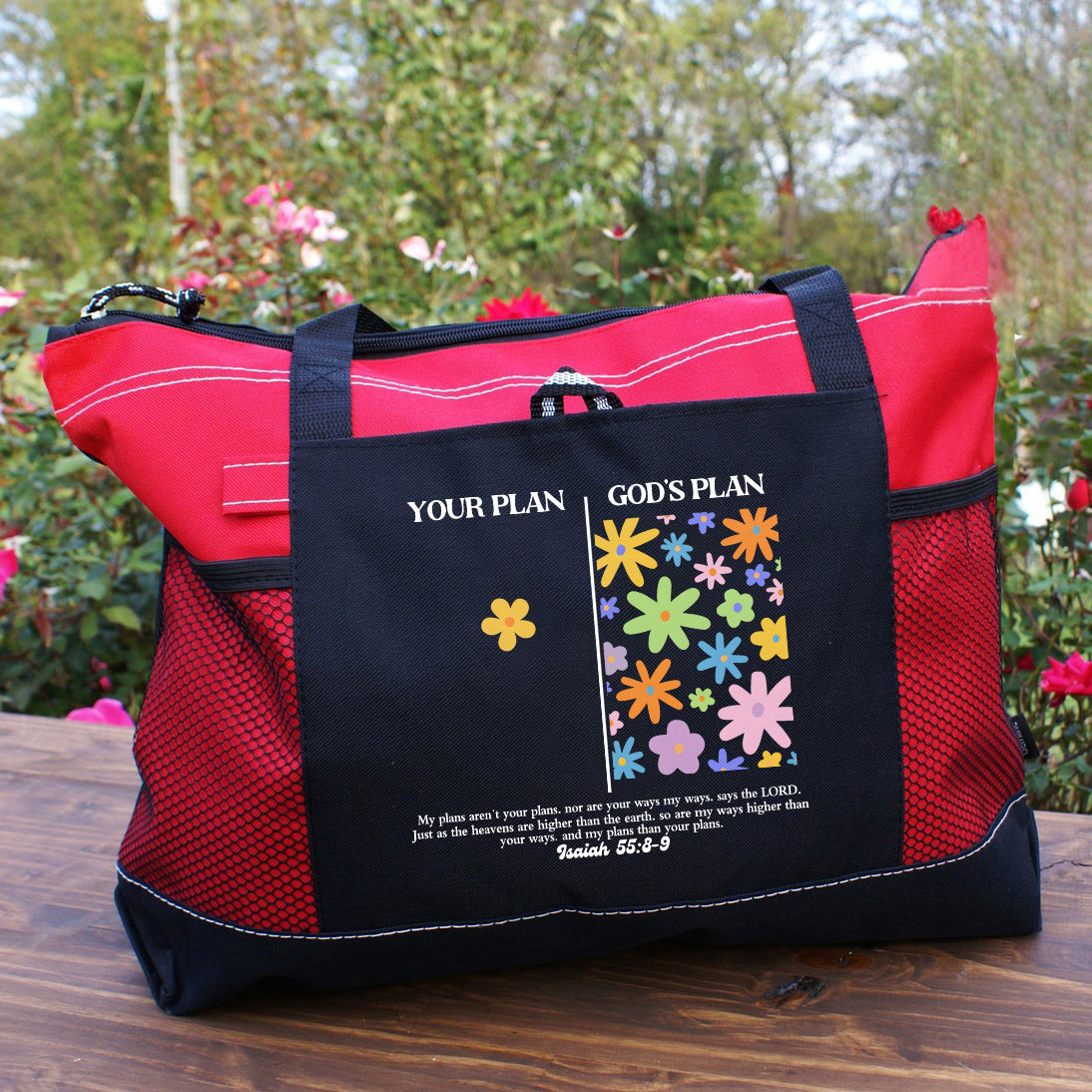 Your Plan And God's Plan Christian Tote Bag 