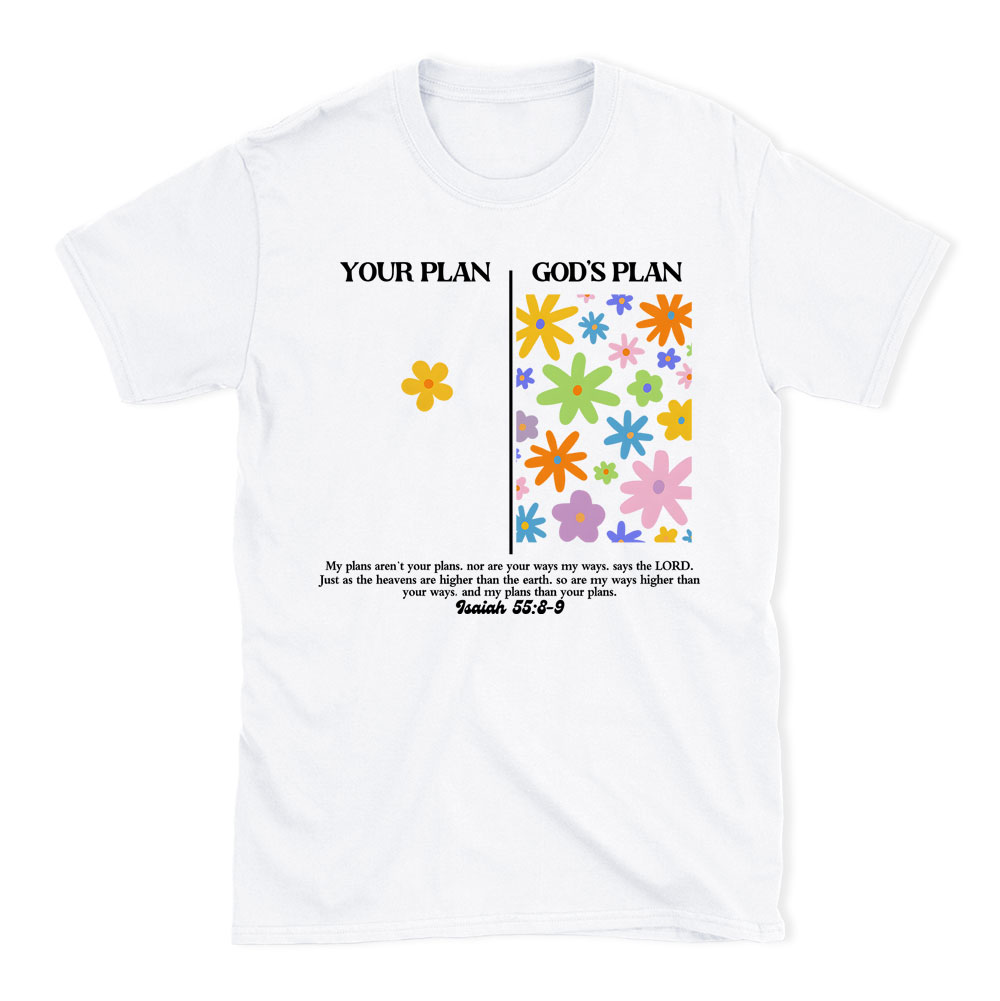 Your Plan God's Plan Boho Christian T-Shirt