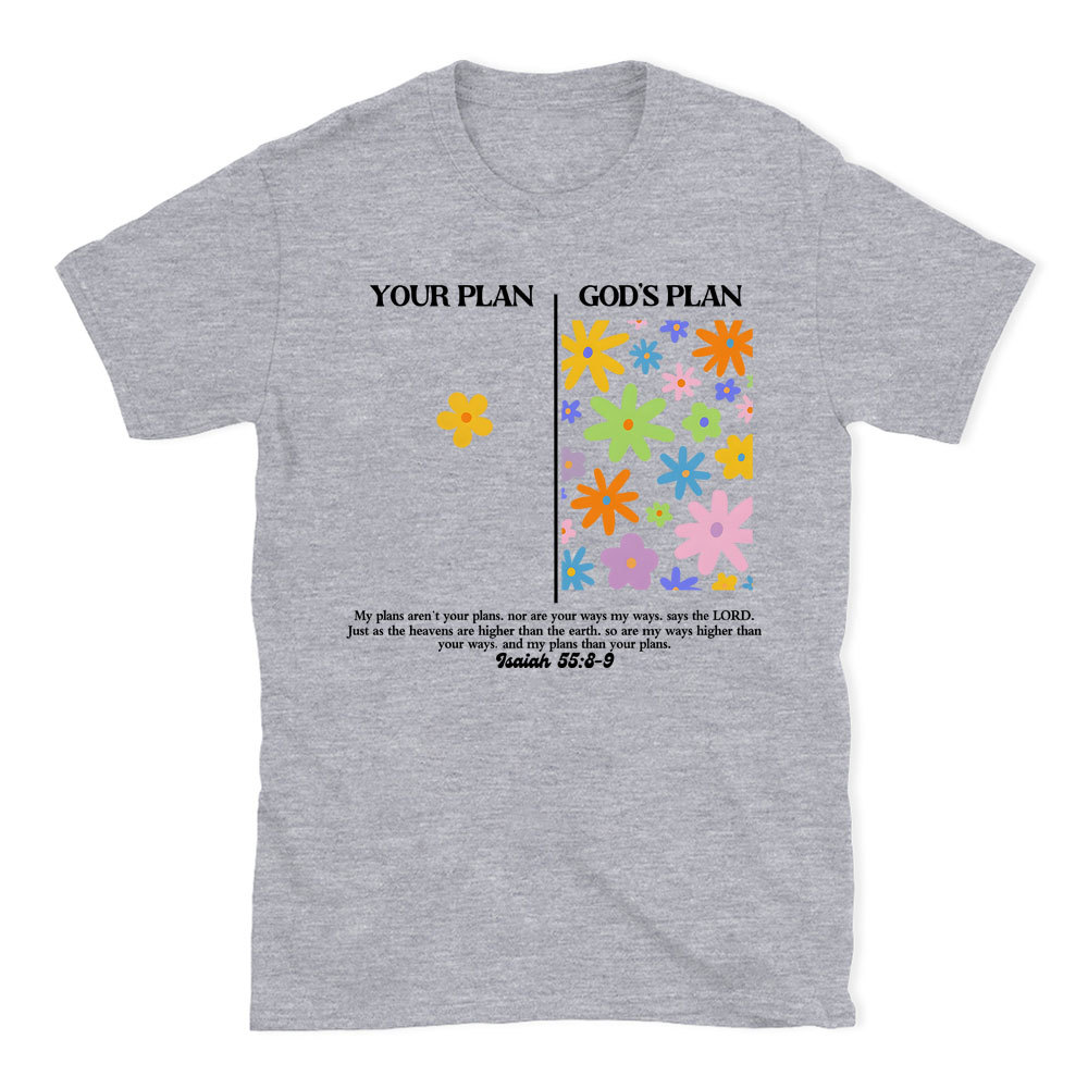 Your Plan God's Plan Boho Christian T-Shirt