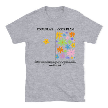 Your Plan God's Plan Boho Christian T-Shirt