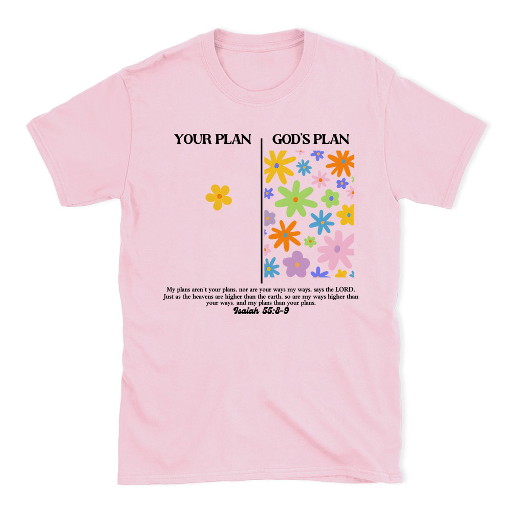 Your Plan God's Plan Boho Christian T-Shirt