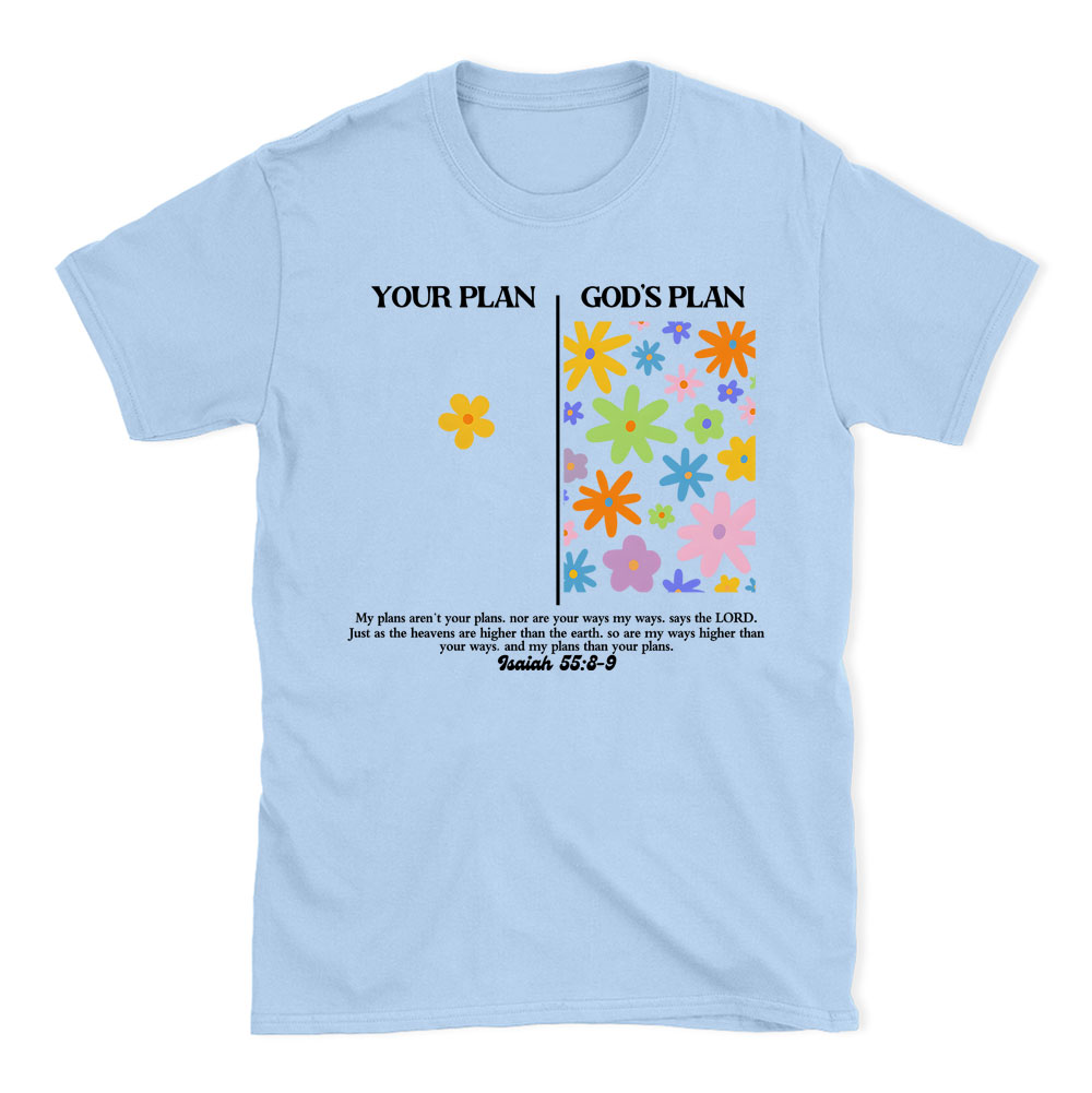 Your Plan God's Plan Boho Christian T-Shirt