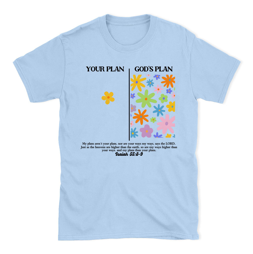 Your Plan God's Plan Boho Christian T-Shirt