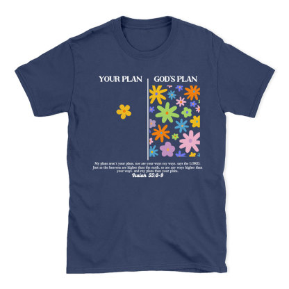 Your Plan God's Plan Boho Christian T-Shirt