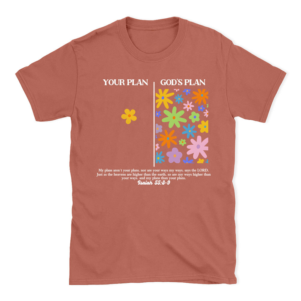 Your Plan God's Plan Boho Christian T-Shirt
