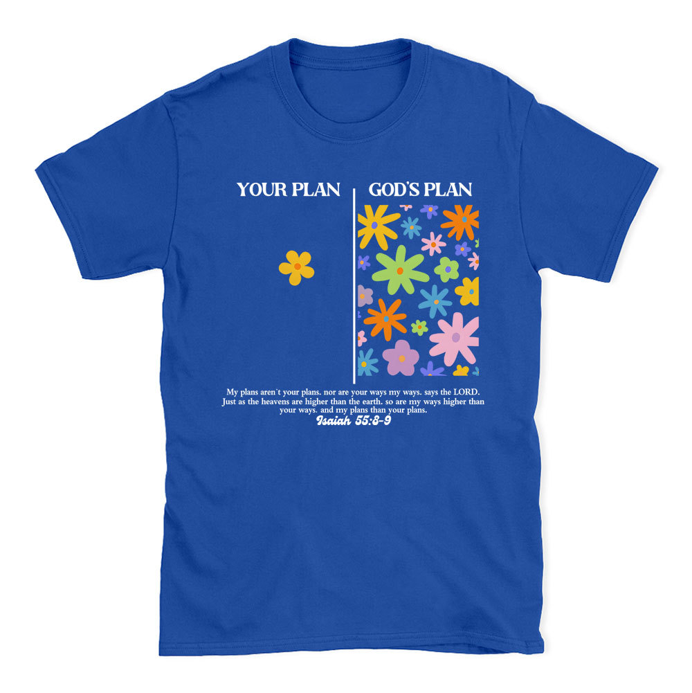 Your Plan God's Plan Boho Christian T-Shirt