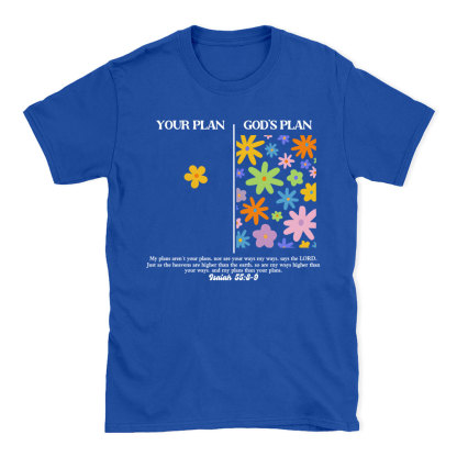 Your Plan God's Plan Boho Christian T-Shirt